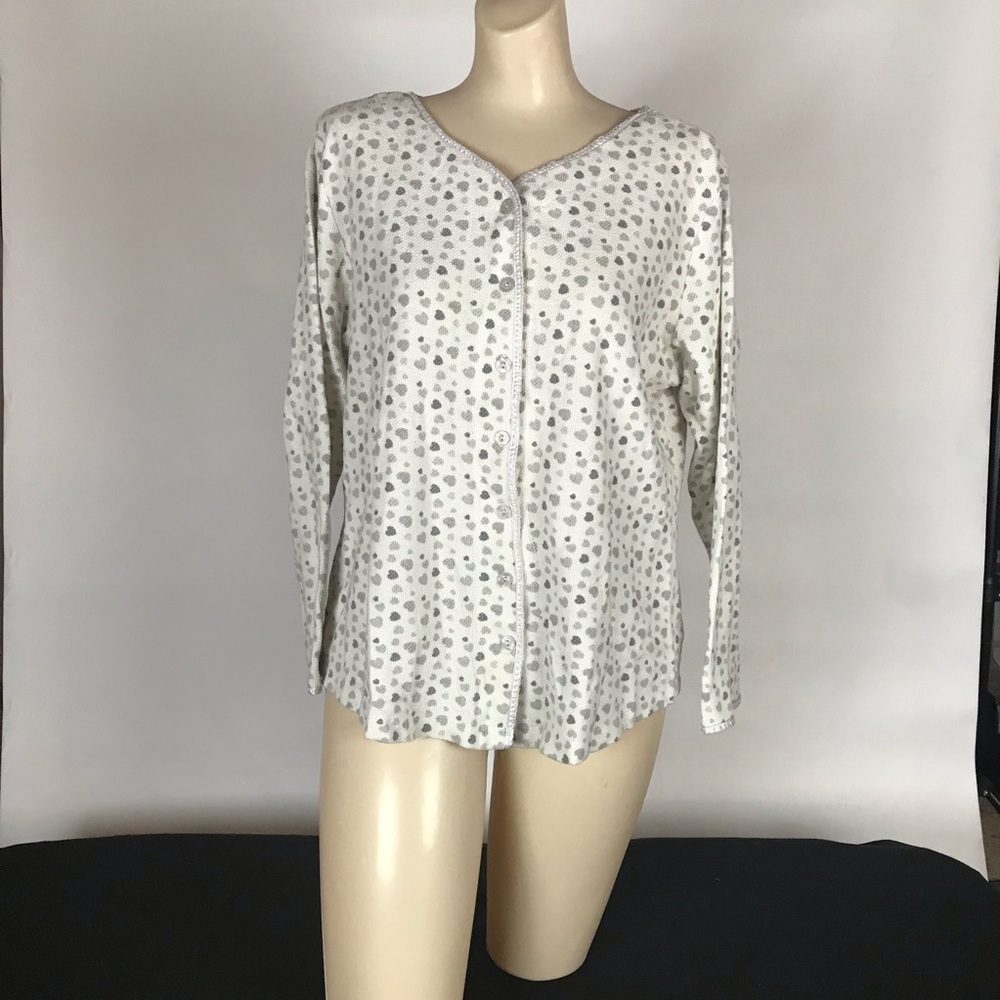 Thermal v-Neck cardigan sweater